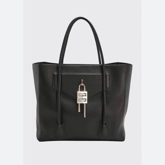 Givenchy Handbags - Givenchy XL Black Leather Antigona Tote with Silver Padlock